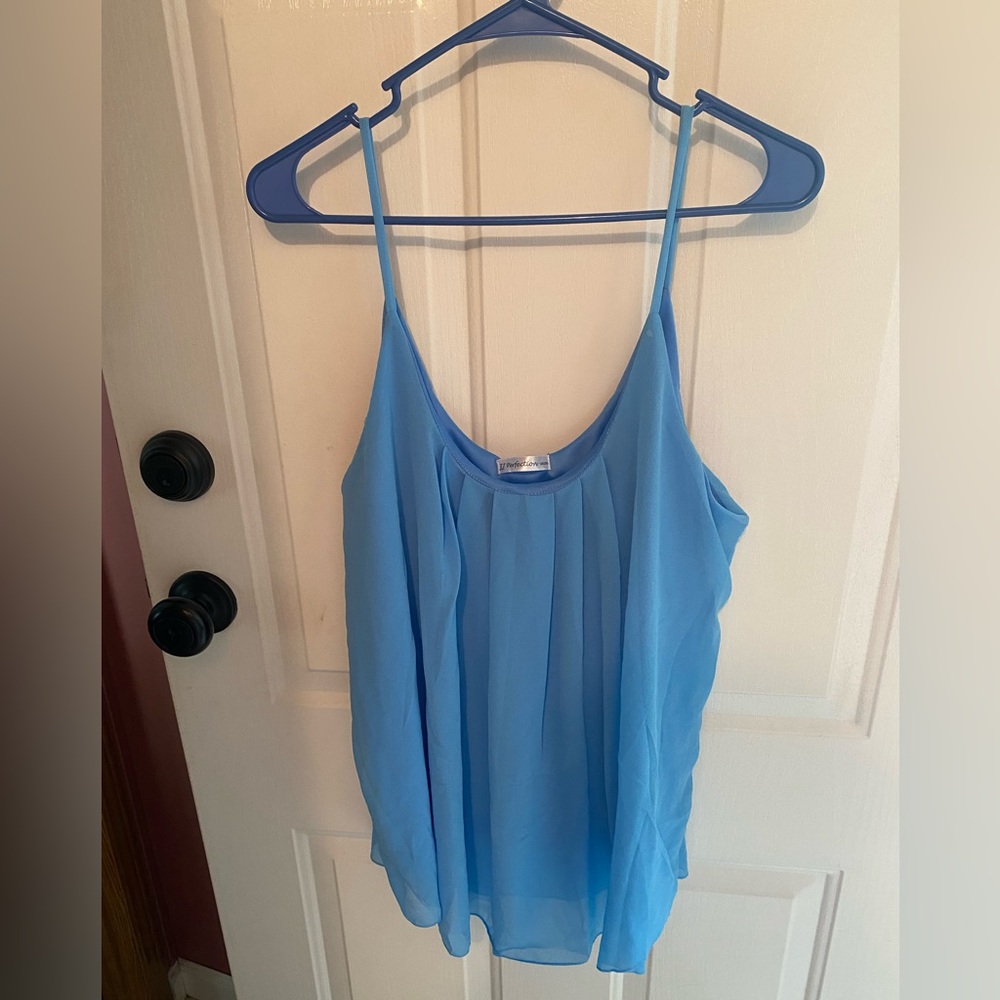 Perfection Light Blue Camisole Top